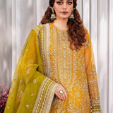 Akbar Aslam Mastani Unstitched Embroidered Organza 3Pc Suit - ROHI
