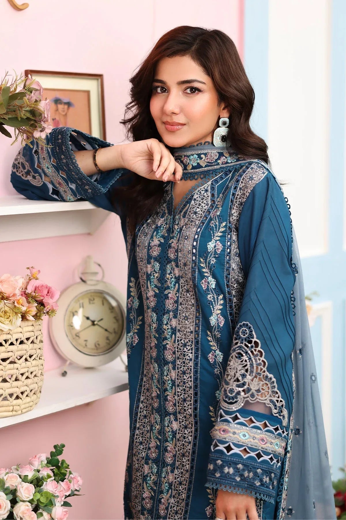Imrozia Premium | Hayam Luxury Lawn 25 | SL 87 SAHAR - Rang-e-Khaas
