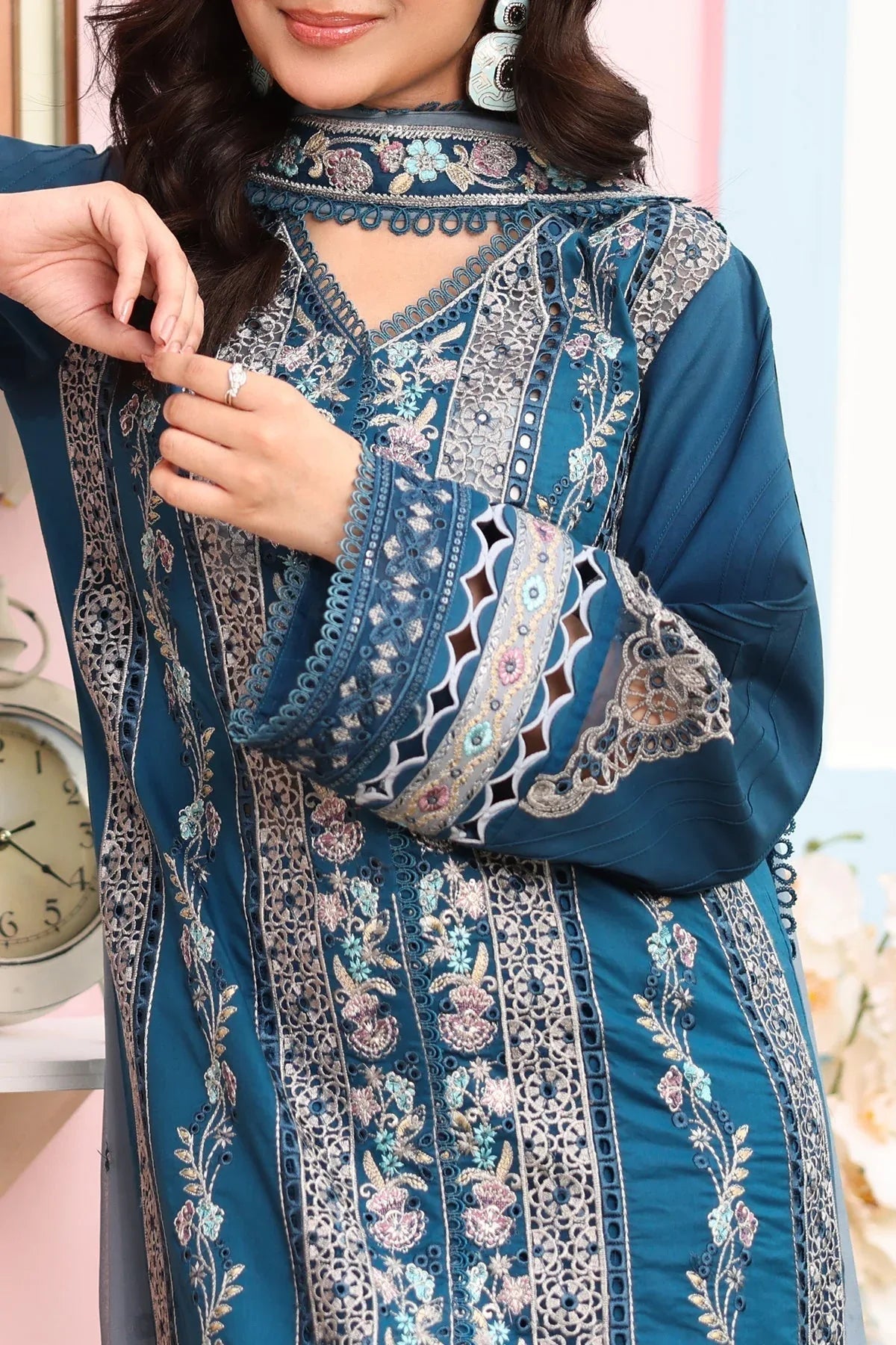 Imrozia Premium | Hayam Luxury Lawn 25 | SL 87 SAHAR - Rang-e-Khaas