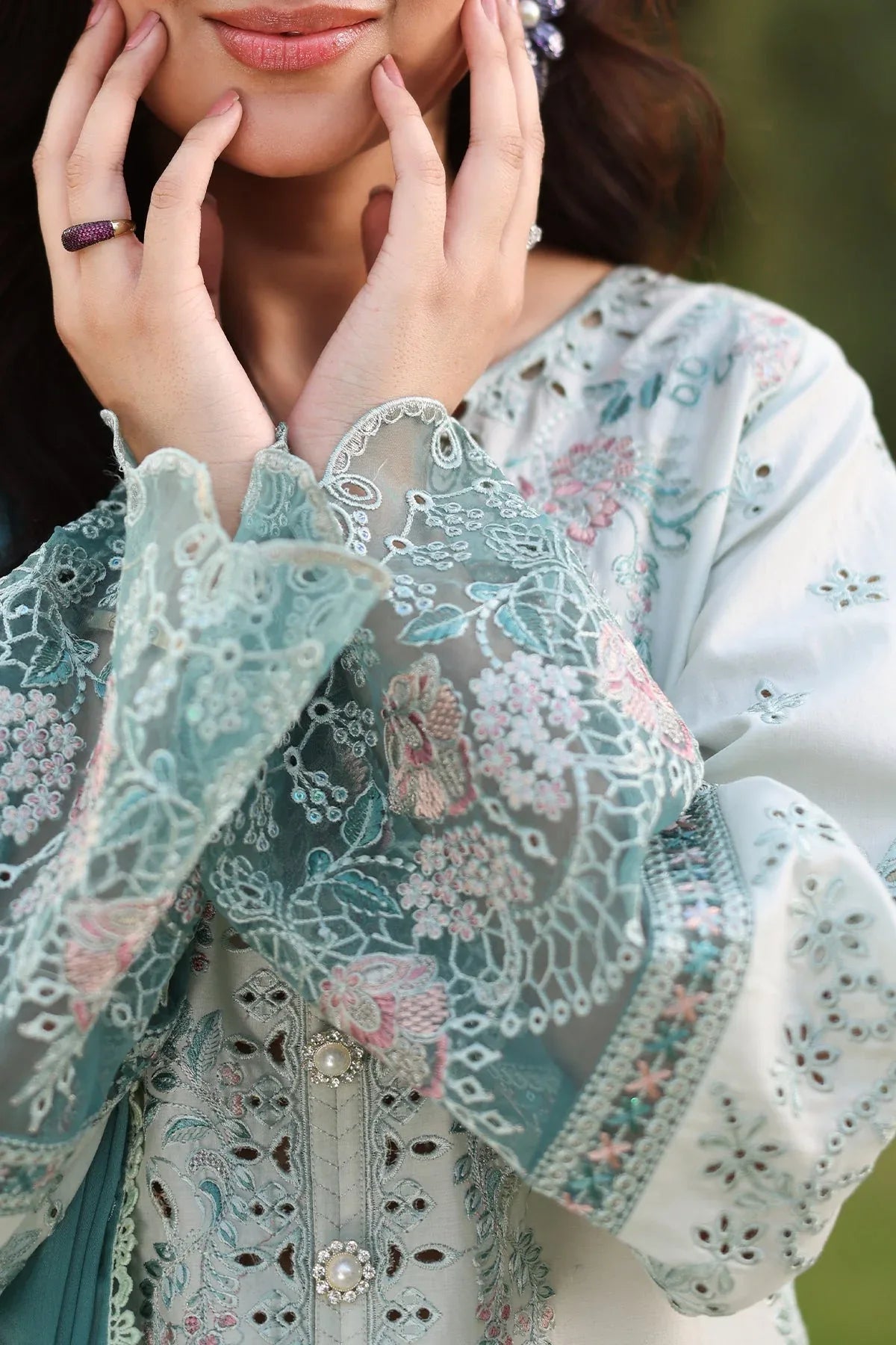 Imrozia Premium | Hayam Luxury Lawn 25 | SL 88 HIBA - Rang-e-Khaas