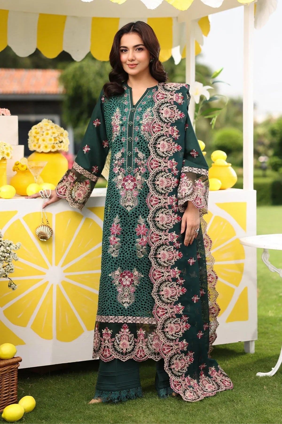 Imrozia Premium | Hayam Luxury Lawn 25 | SL 89 AMAL - Rang-e-Khaas