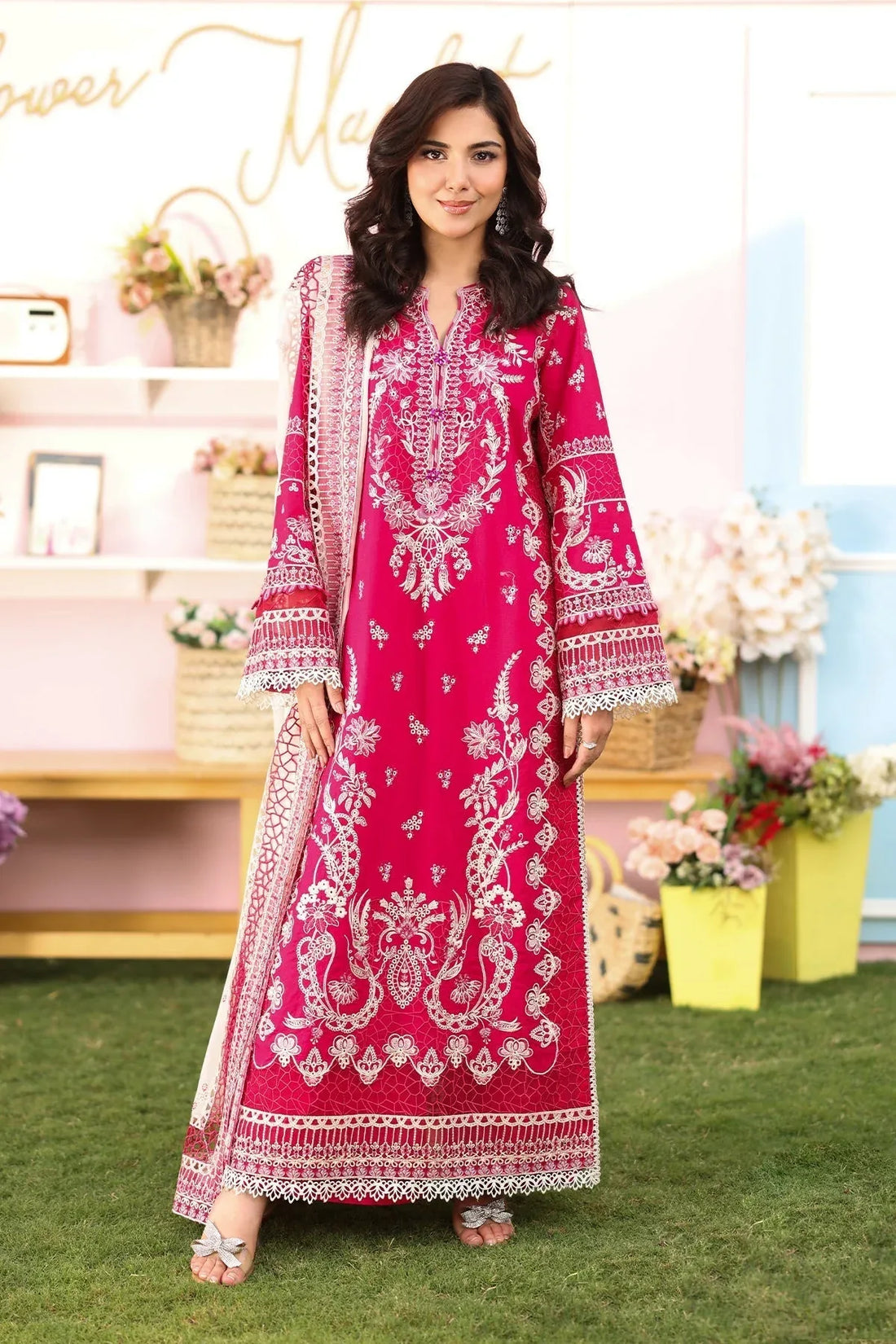 Imrozia Premium | Hayam Luxury Lawn 25 | SL 90 BASMA - Rang-e-Khaas