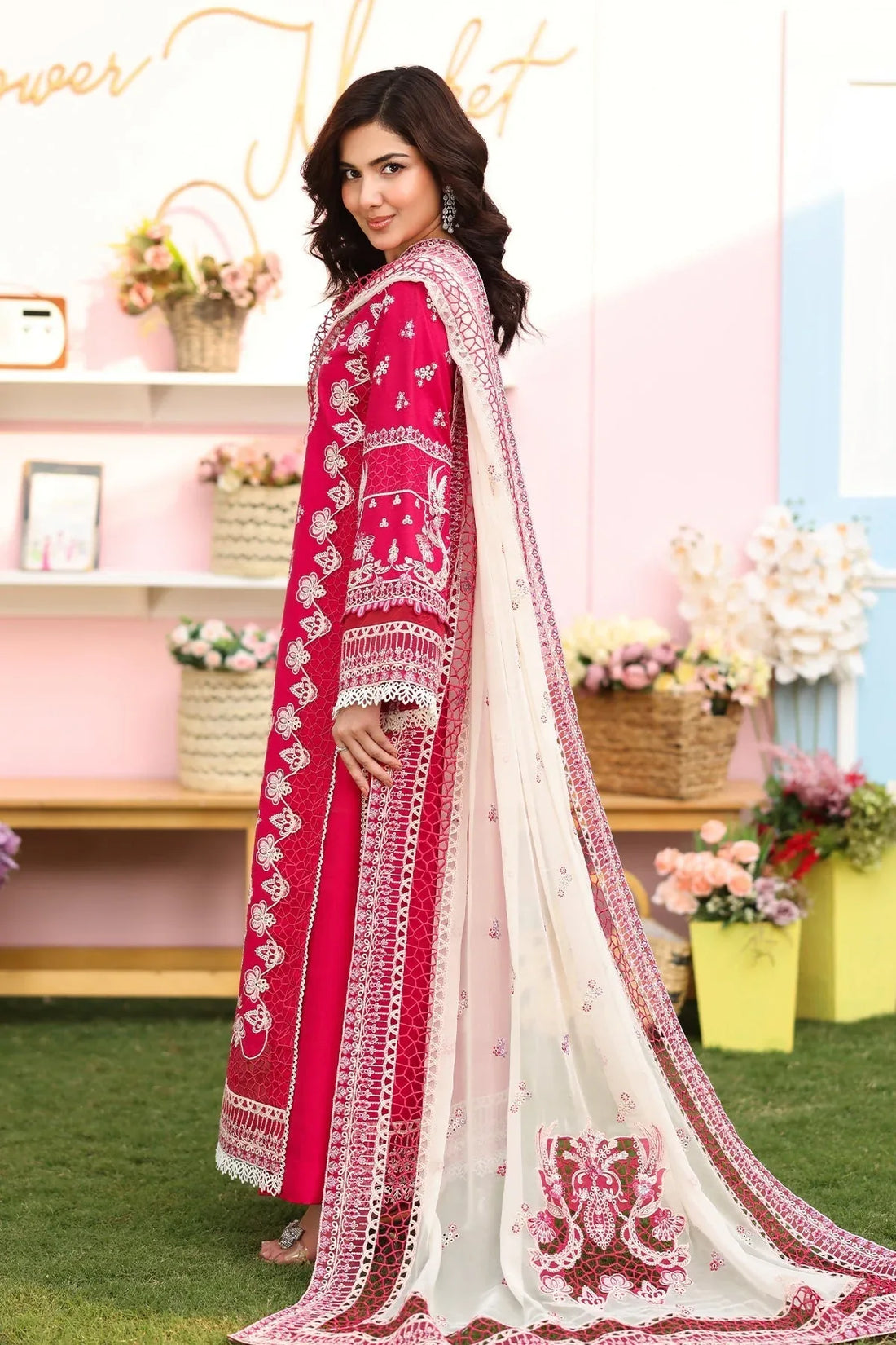 Imrozia Premium | Hayam Luxury Lawn 25 | SL 90 BASMA - Rang-e-Khaas