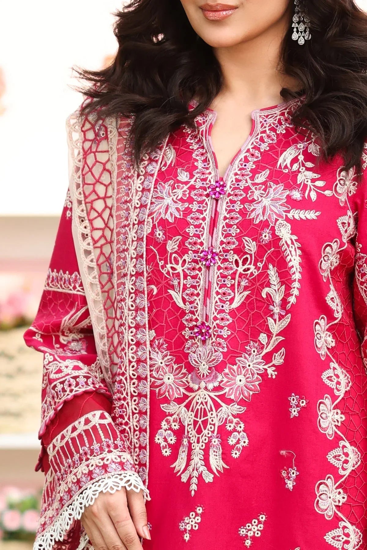 Imrozia Premium | Hayam Luxury Lawn 25 | SL 90 BASMA - Rang-e-Khaas