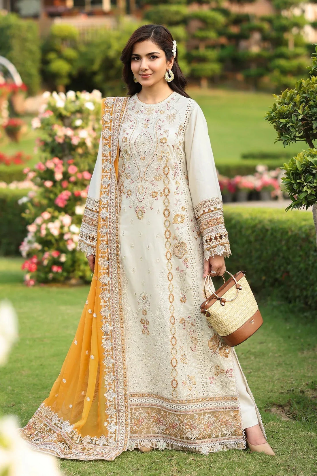 Imrozia Premium | Hayam Luxury Lawn 25 | SL 91 LULU - Rang-e-Khaas
