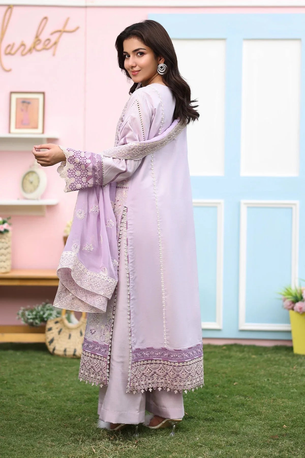 Imrozia Premium | Hayam Luxury Lawn 25 | SL 95 HALIMA - Rang-e-Khaas