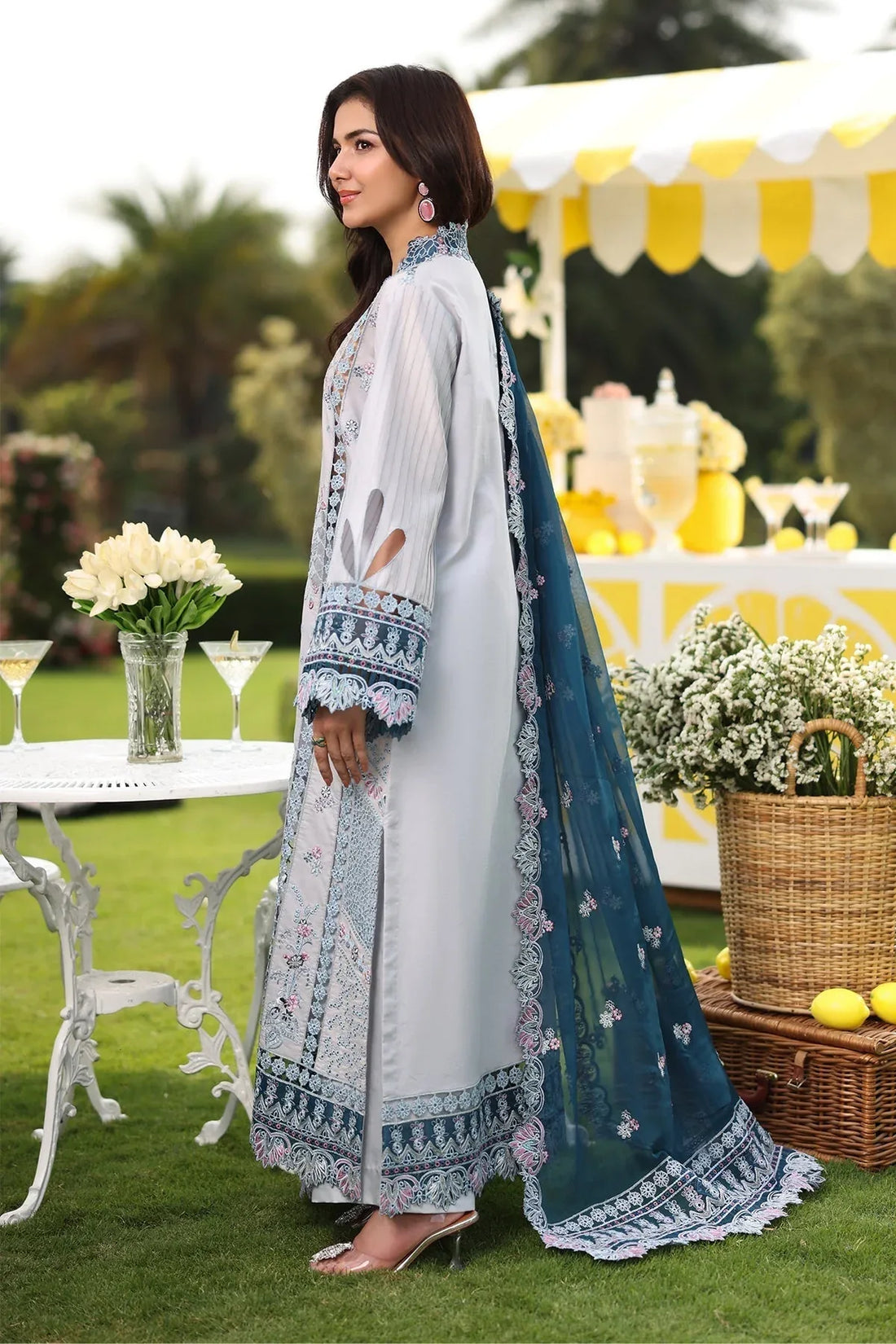 Imrozia Premium | Hayam Luxury Lawn 25 | SL 96 MUNIRA - Rang-e-Khaas