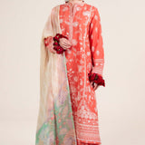 Zara Shahjahan | Stitched Lawn 24 | SL-MAHI-1A