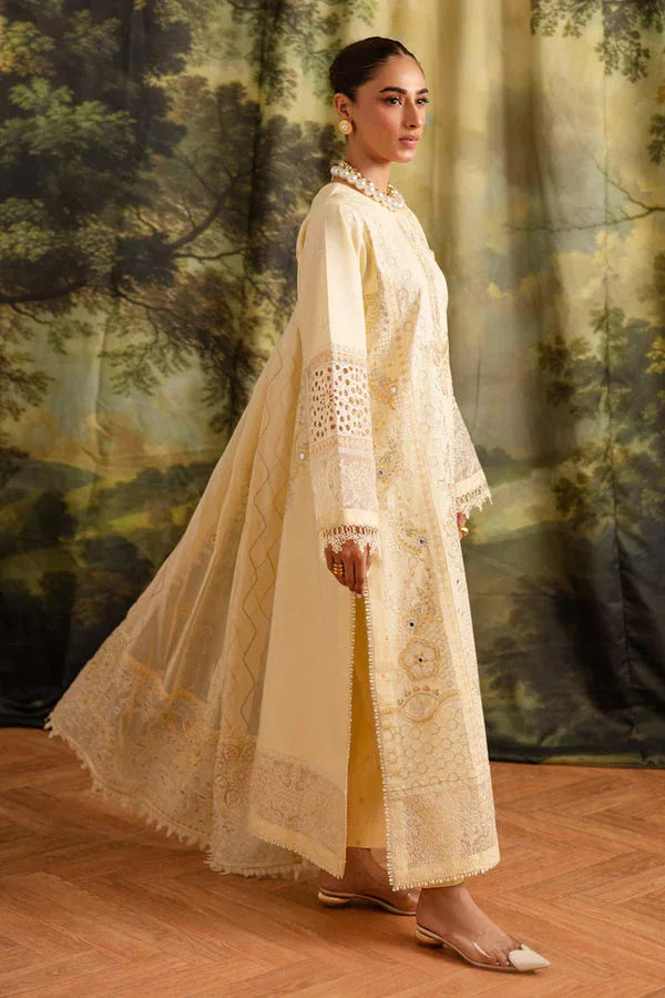 Marjjan | Guzel Lawn | SMC 203-A (Yellow) - Rang-e-Khaas