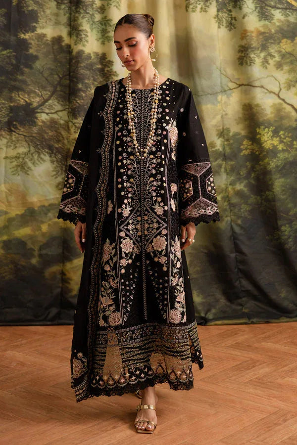 Marjjan | Guzel Lawn | SMC 204-A (Black) - Rang-e-Khaas