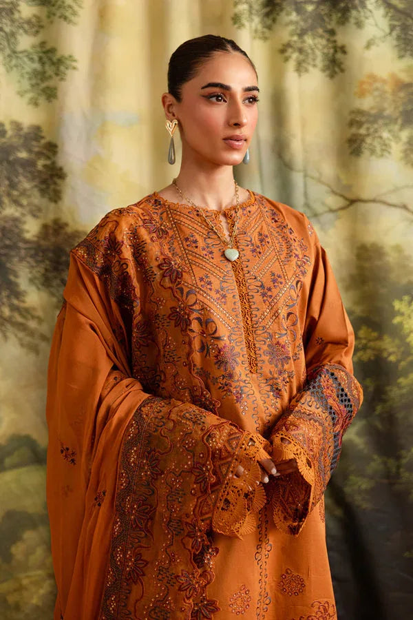 Marjjan | Guzel Lawn | SMC 208-A (Rust) - Rang-e-Khaas