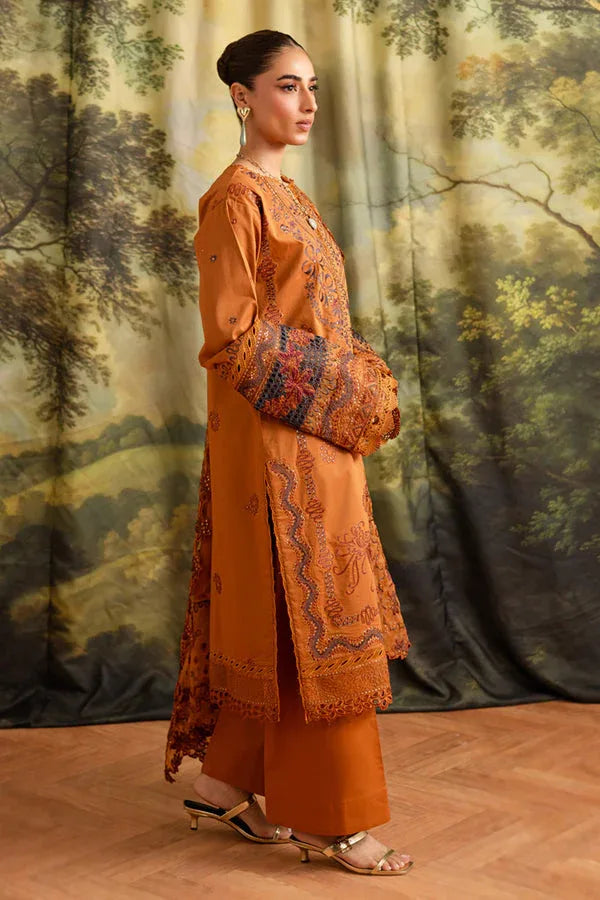 Marjjan | Guzel Lawn | SMC 208-A (Rust) - Rang-e-Khaas