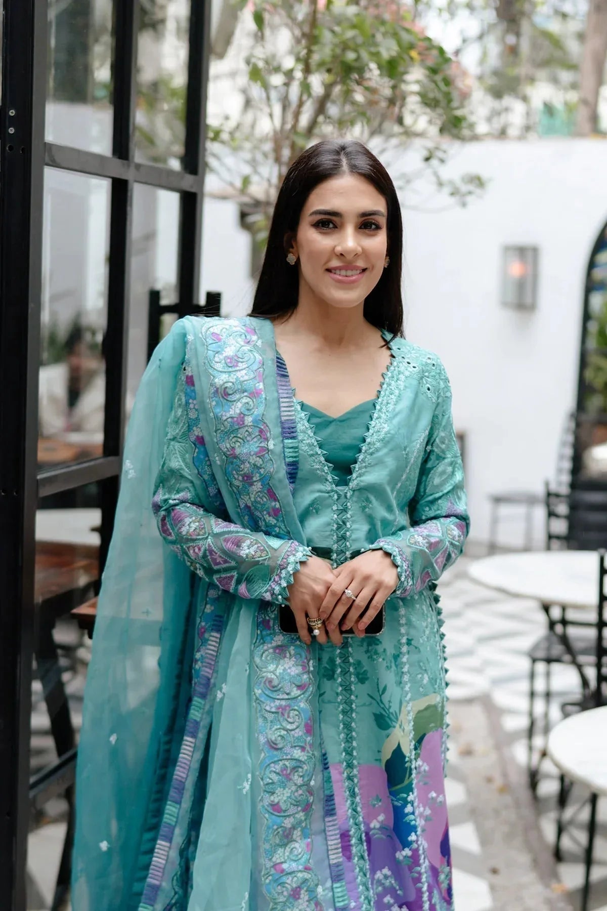 Afrozeh | Luxury Embroidered & Printed Lawn | Sovana - Rang-e-Khaas