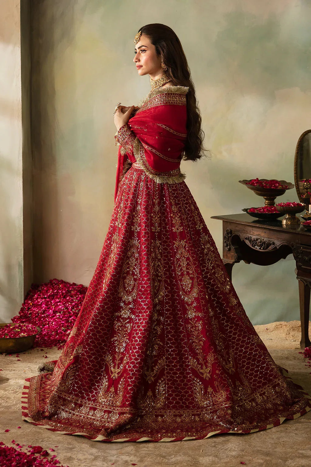 Saad Shaikh | Elana Wedding Formals |  Cerise - Rang-e-Khaas