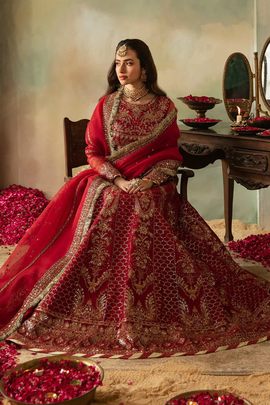 Saad Shaikh | Elana Wedding Formals |  Cerise - Rang-e-Khaas