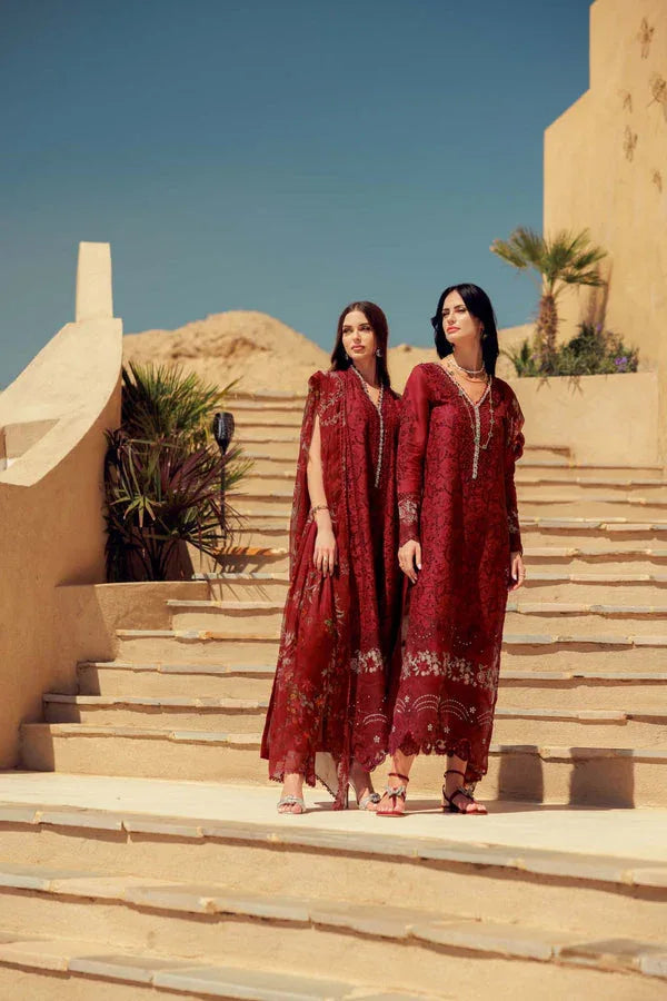 Noor by Saadia Asad | Eid Laserkari Lawn 24 | D1 - Rang-e-Khaas