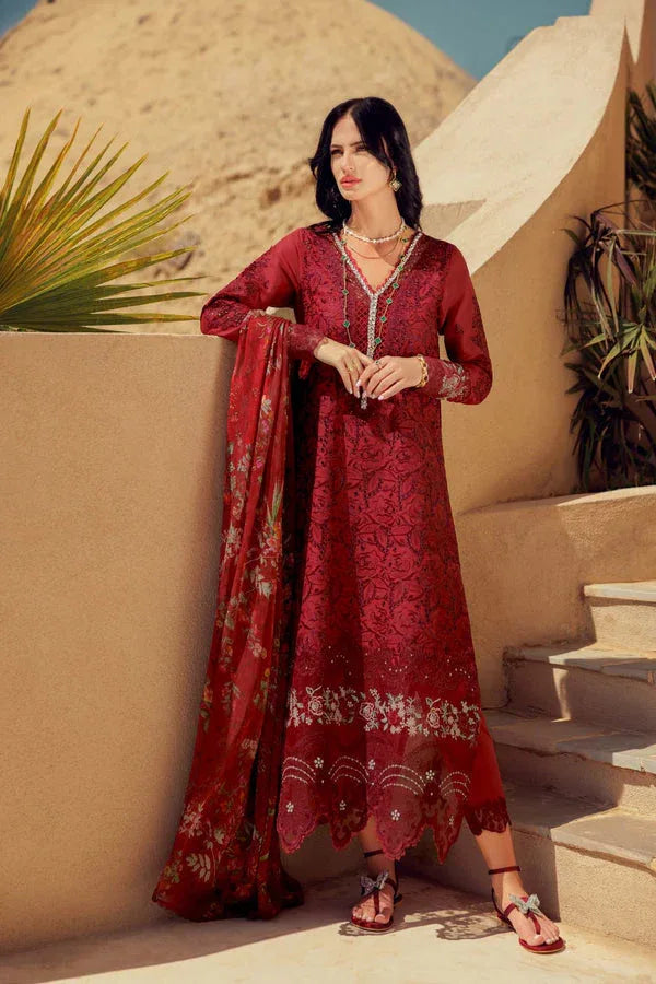 Noor by Saadia Asad | Eid Laserkari Lawn 24 | D1 - Rang-e-Khaas