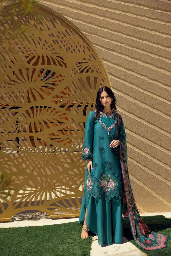 Noor by Saadia Asad | Eid Laserkari Lawn 24 | D4 - Rang-e-Khaas