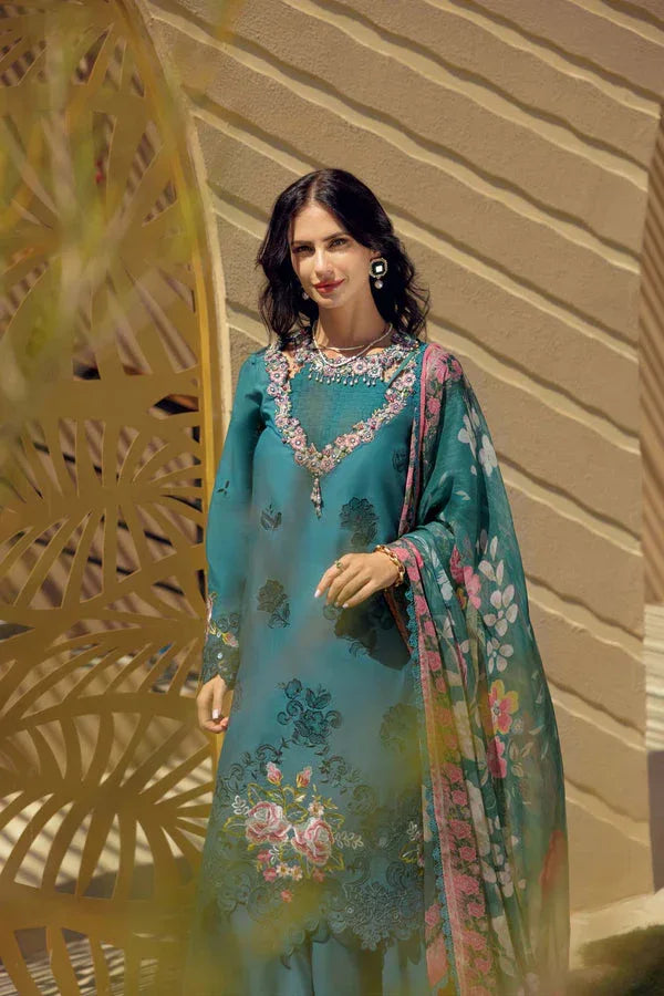 Noor by Saadia Asad | Eid Laserkari Lawn 24 | D4 - Rang-e-Khaas