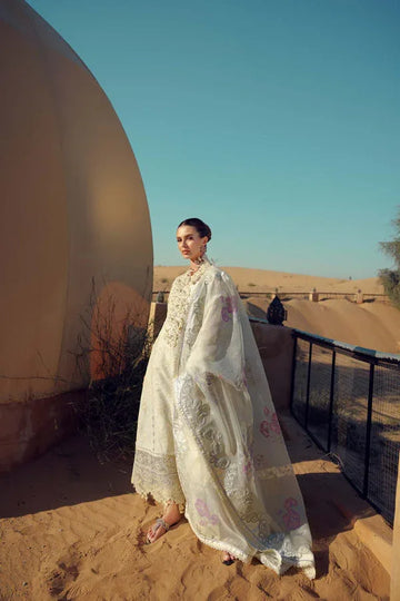 Noor by Saadia Asad | Eid Laserkari Lawn 24 | D2 - Rang-e-Khaas