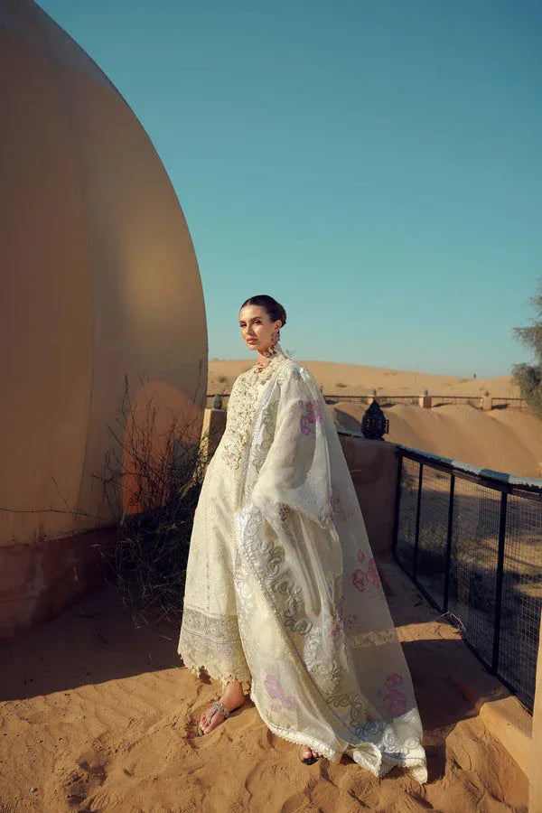 Noor by Saadia Asad | Eid Laserkari Lawn 24 | D2 - Rang-e-Khaas