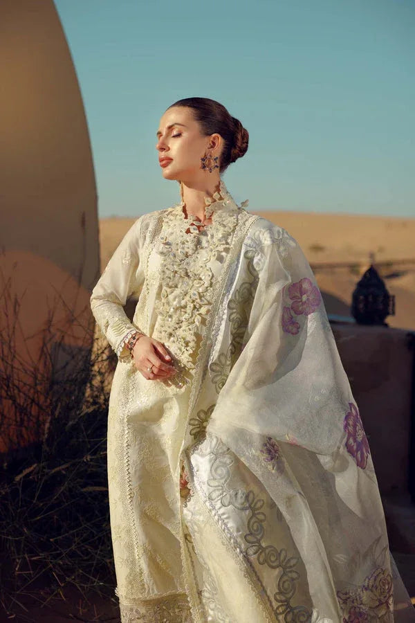Noor by Saadia Asad | Eid Laserkari Lawn 24 | D2 - Rang-e-Khaas