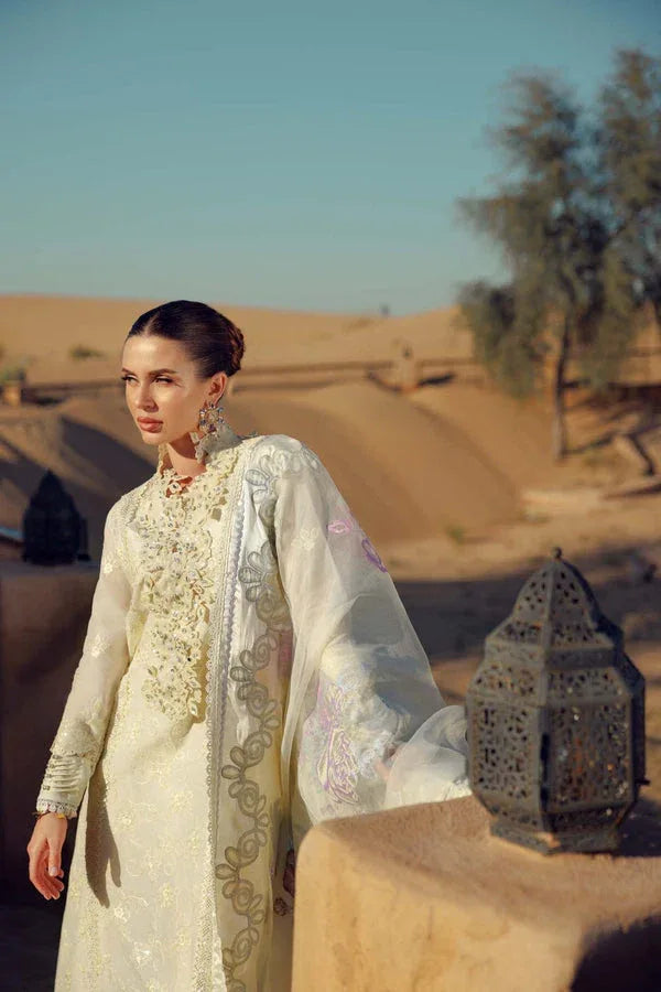 Noor by Saadia Asad | Eid Laserkari Lawn 24 | D2 - Rang-e-Khaas