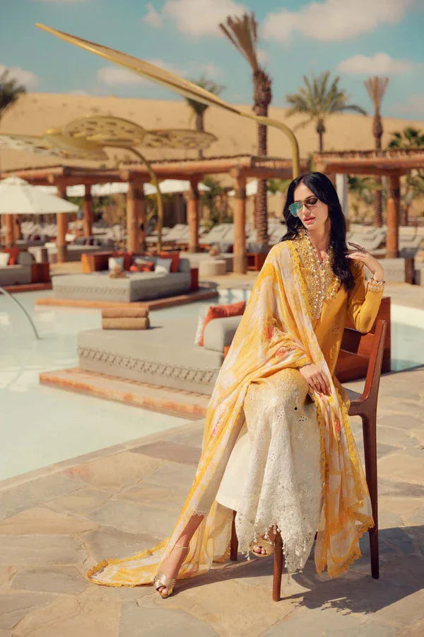 Noor by Saadia Asad | Eid Laserkari Lawn 24 | D9 - Rang-e-Khaas