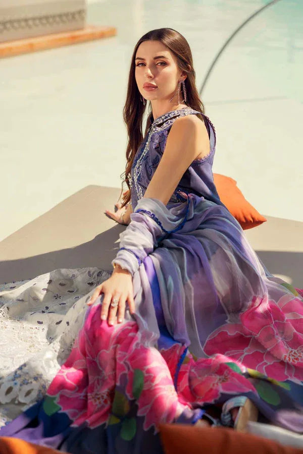 Noor by Saadia Asad | Eid Laserkari Lawn 24 | D3 - Rang-e-Khaas
