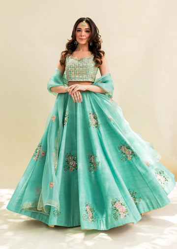 Sadaf Fawad Khan | Zinnia Festive Formals | Firuzeh - Rang-e-Khaas