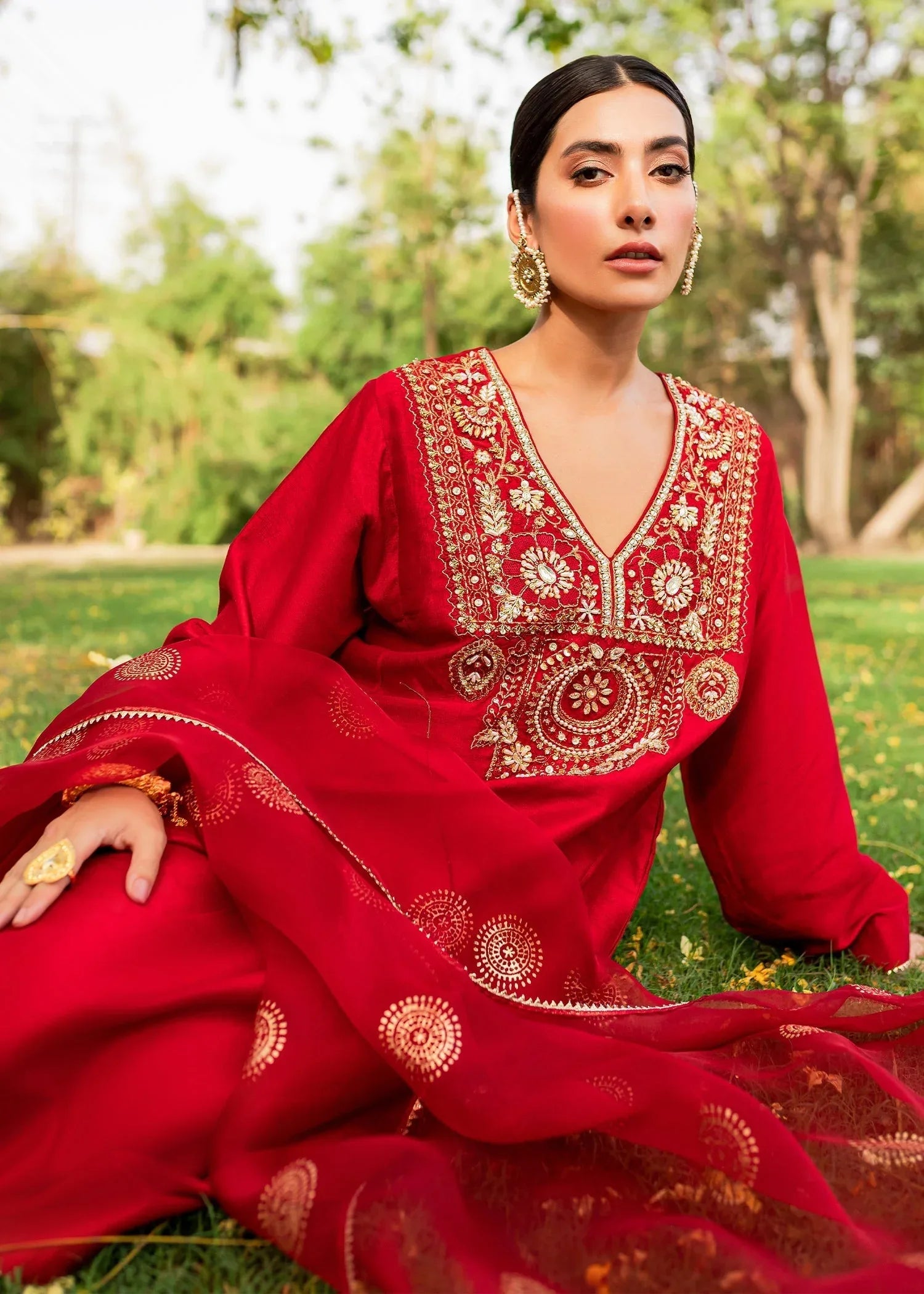 Sadaf Fawad Khan | Zinnia Festive Formals | Aalia - Rang-e-Khaas