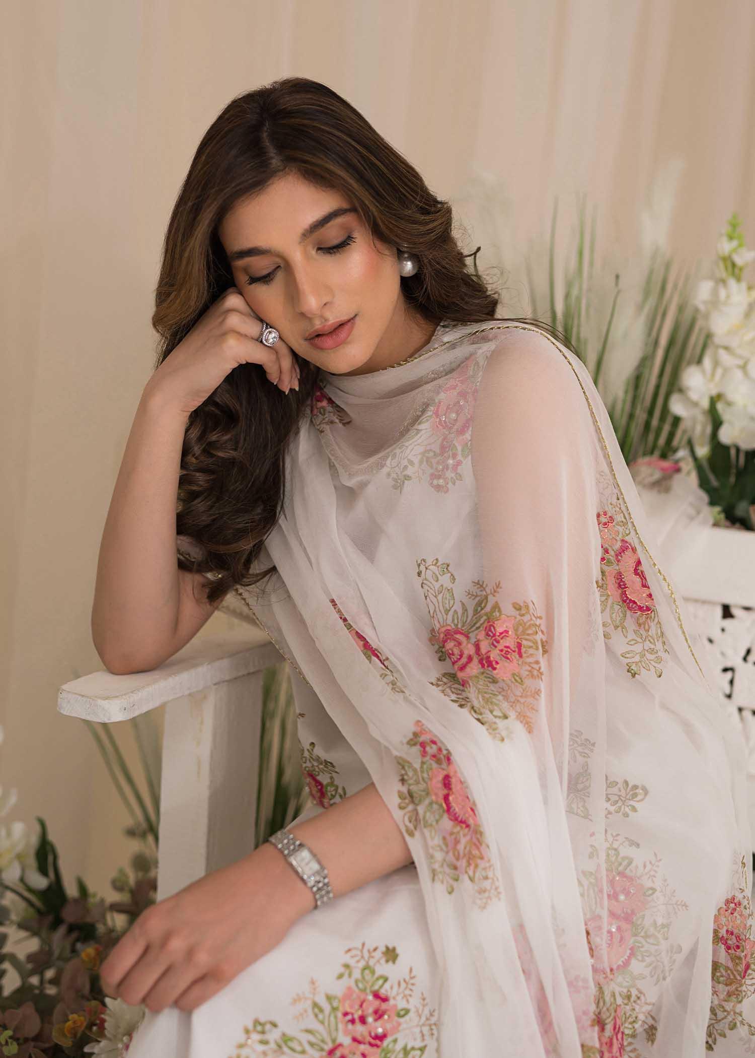 Sadaf Fawad Khan | Lyla Festive Pret | Tea Rose - Rang-e-Khaas