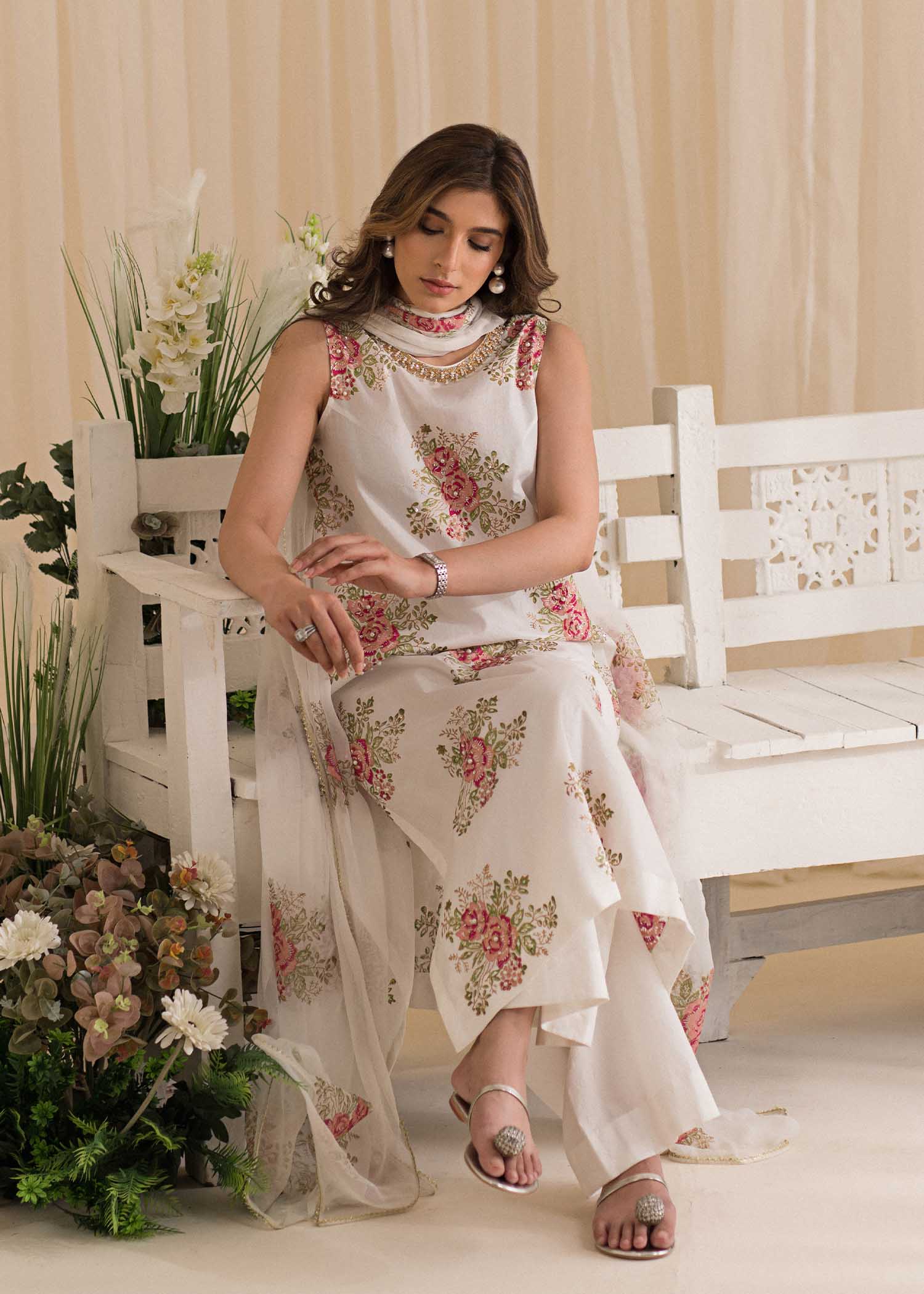 Sadaf Fawad Khan | Lyla Festive Pret | Tea Rose - Rang-e-Khaas