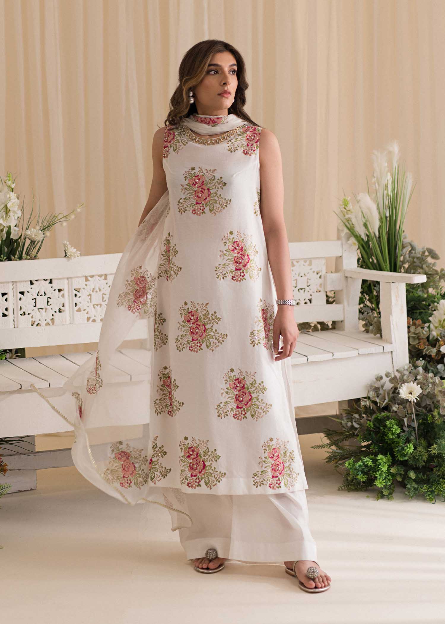 Sadaf Fawad Khan | Lyla Festive Pret | Tea Rose - Rang-e-Khaas