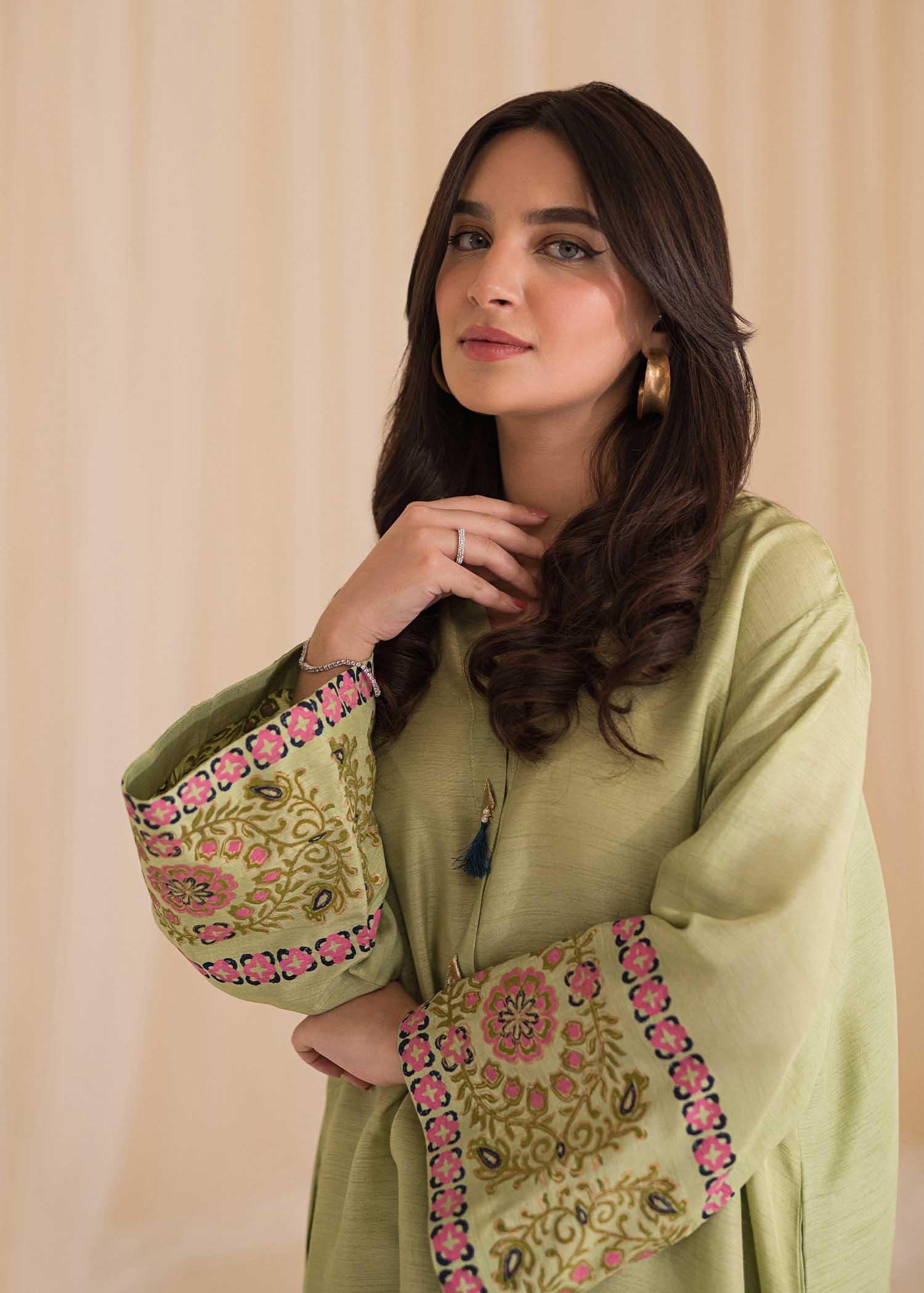 Sadaf Fawad Khan | Lyla Festive Pret | Moss - Rang-e-Khaas