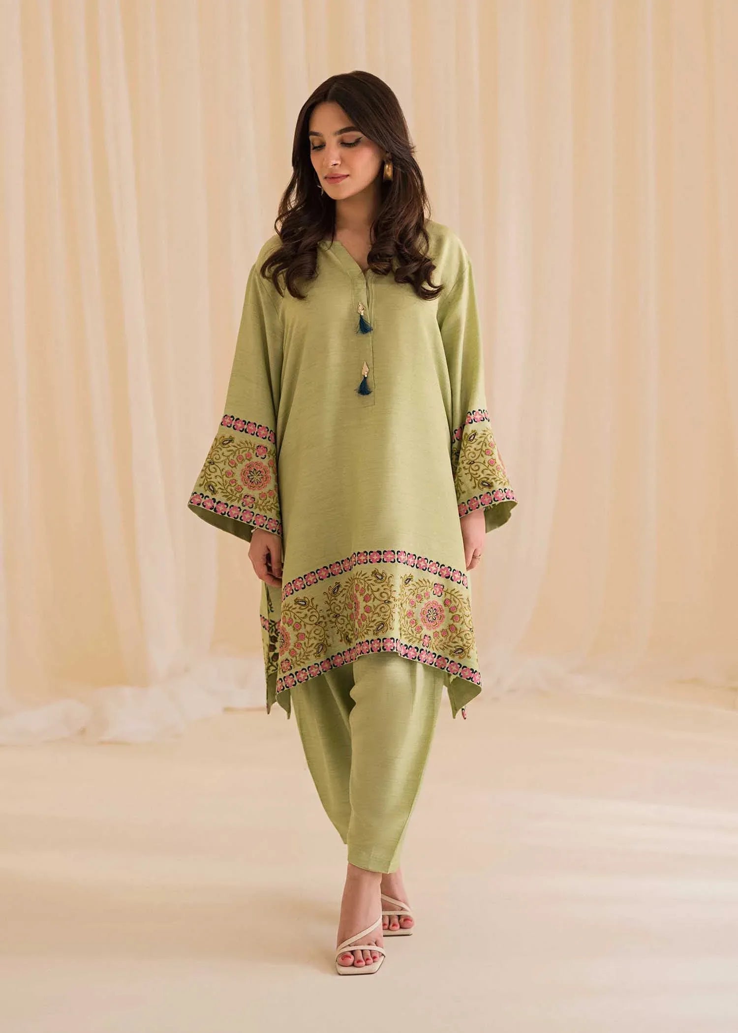 Sadaf Fawad Khan | Lyla Festive Pret | Moss - Rang-e-Khaas