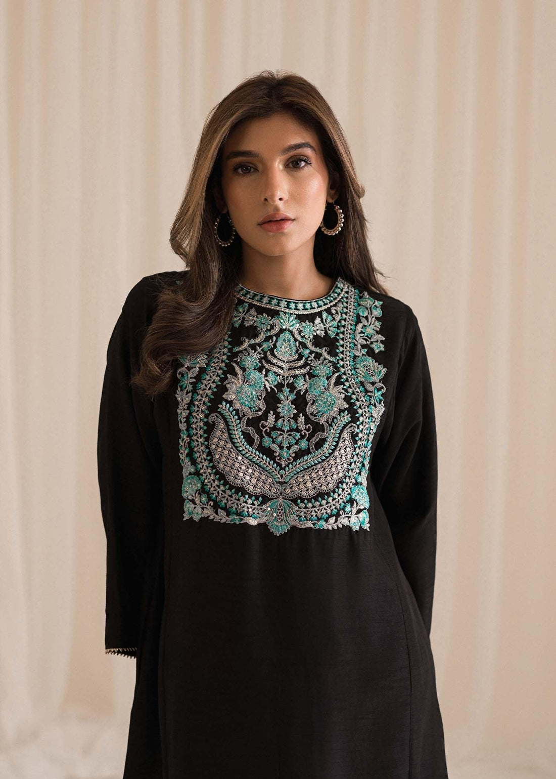 Sadaf Fawad Khan | Lyla Festive Pret | Black Pool - Rang-e-Khaas