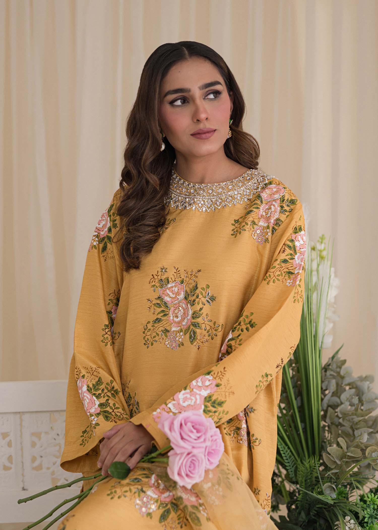 Sadaf Fawad Khan | Lyla Festive Pret | Lemon Zest - Rang-e-Khaas
