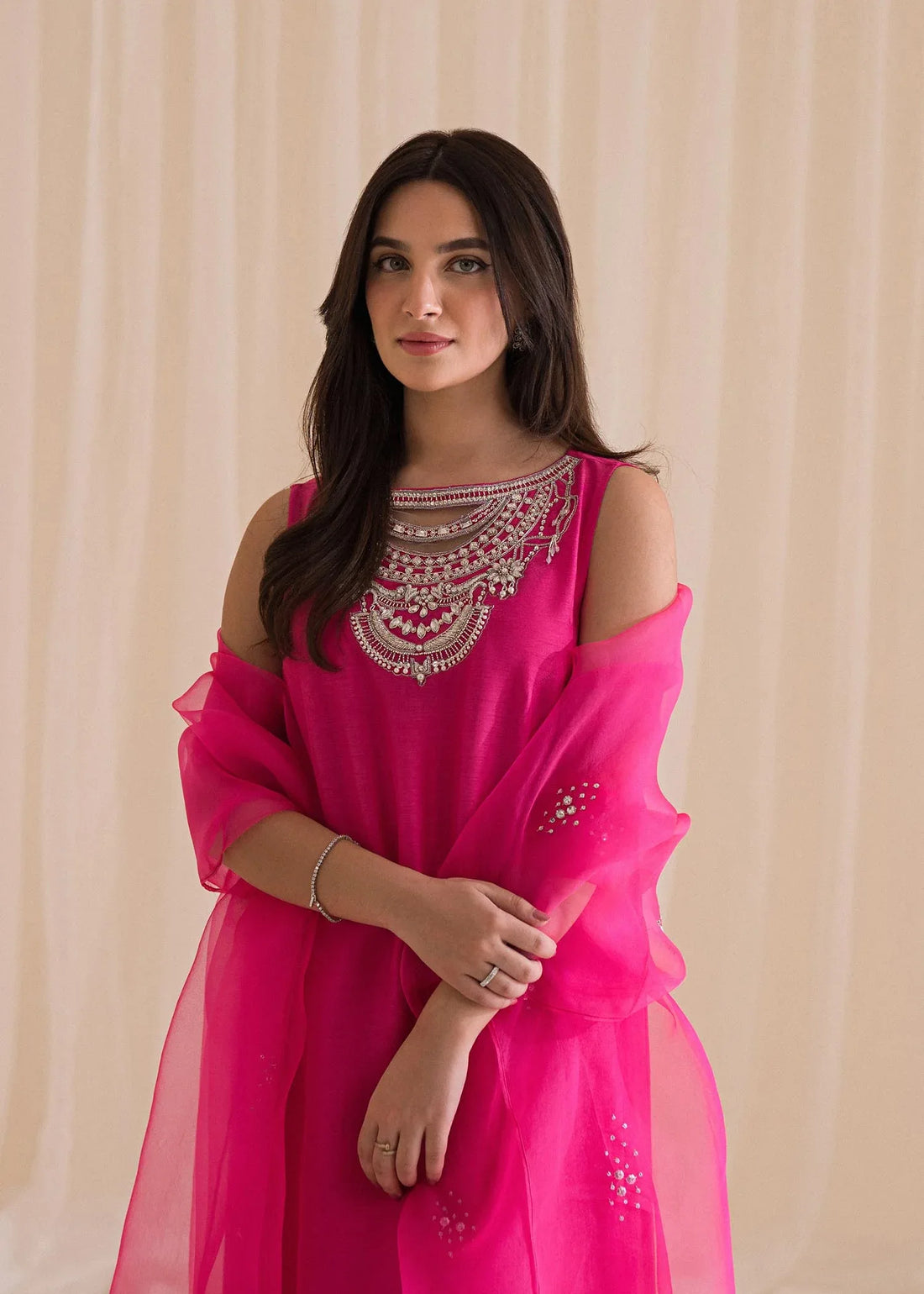 Sadaf Fawad Khan | Lyla Festive Pret | Vantine Fuchsia - Rang-e-Khaas