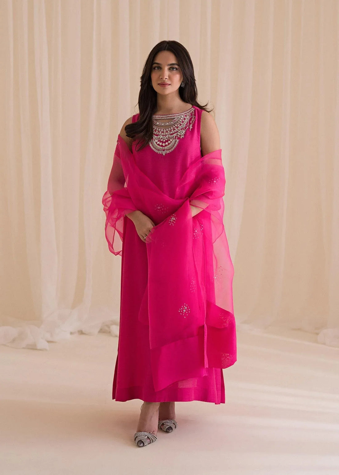Sadaf Fawad Khan | Lyla Festive Pret | Vantine Fuchsia - Rang-e-Khaas