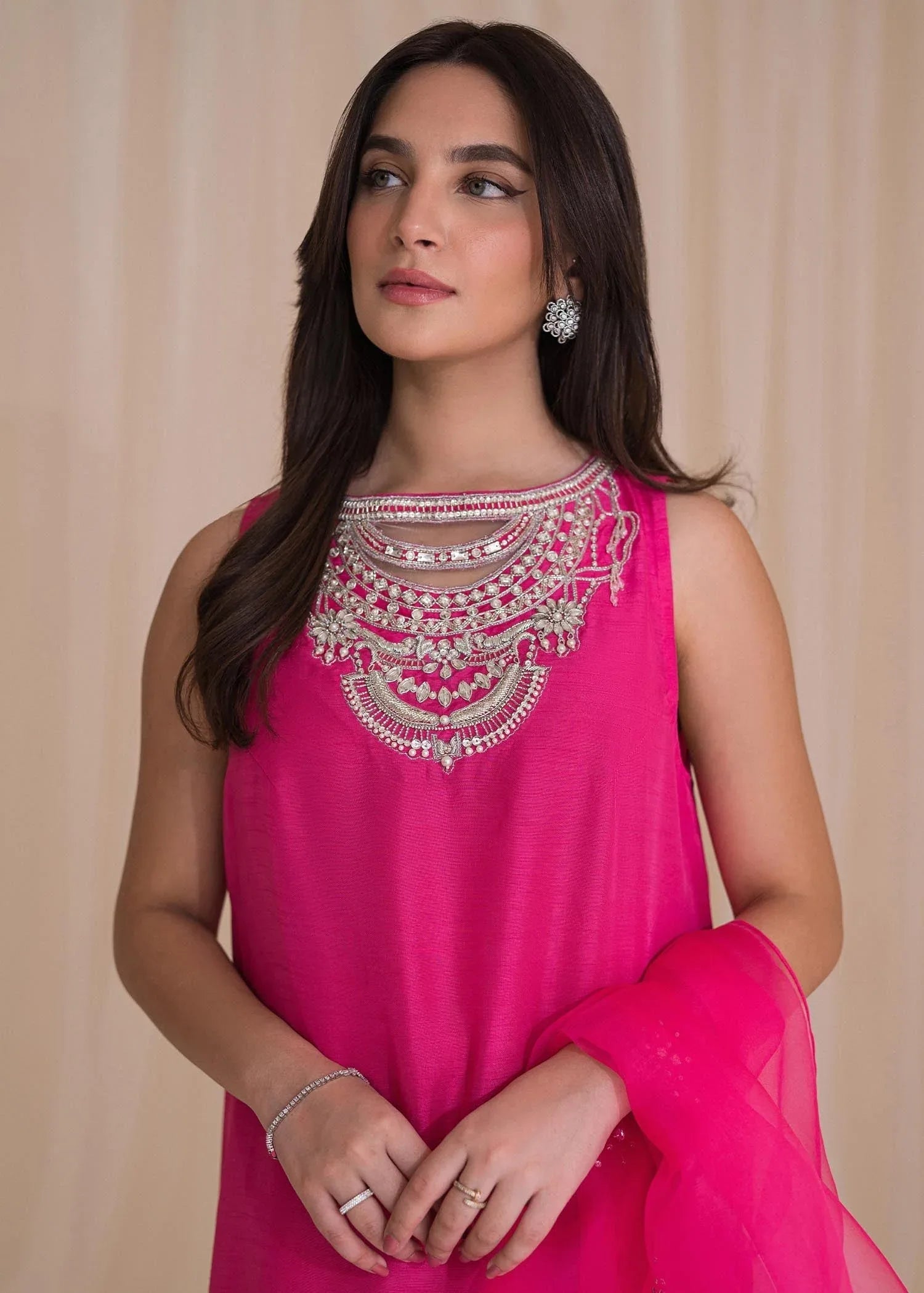 Sadaf Fawad Khan | Lyla Festive Pret | Vantine Fuchsia - Rang-e-Khaas