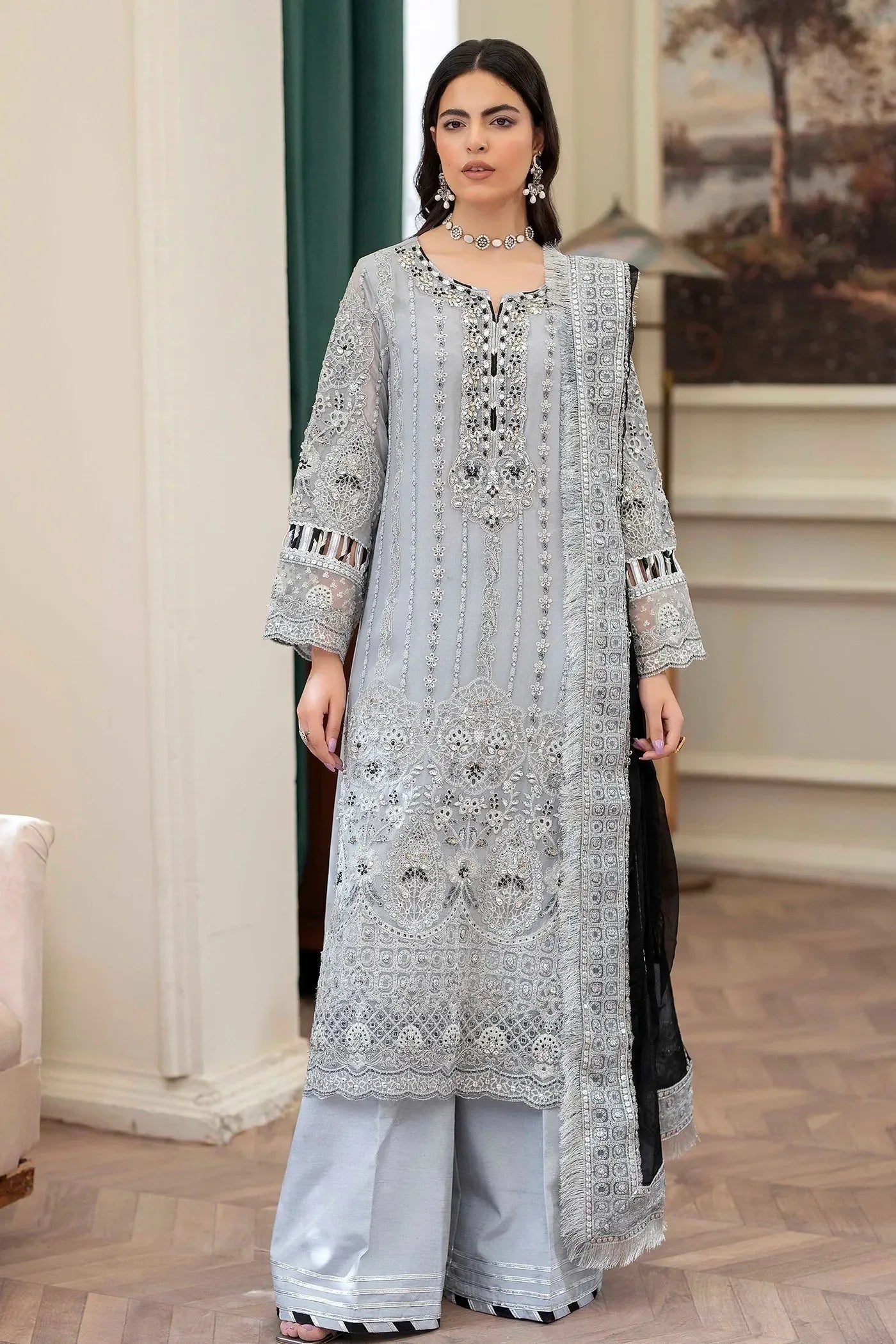 Adans Libas | Saleeqa Chiffon 25 | SALEEQA 7517 - Rang-e-Khaas