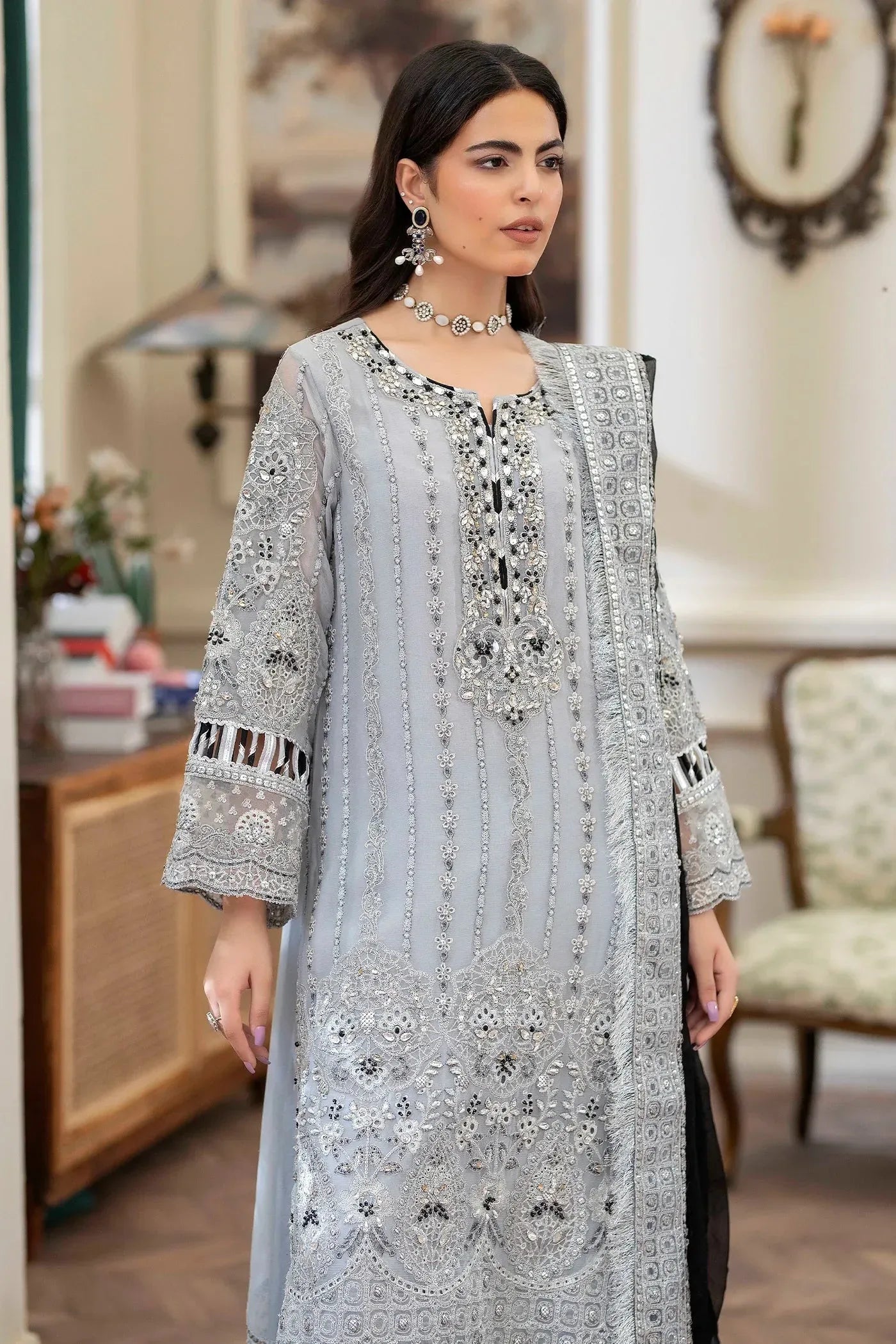 Adans Libas | Saleeqa Chiffon 25 | SALEEQA 7517 - Rang-e-Khaas
