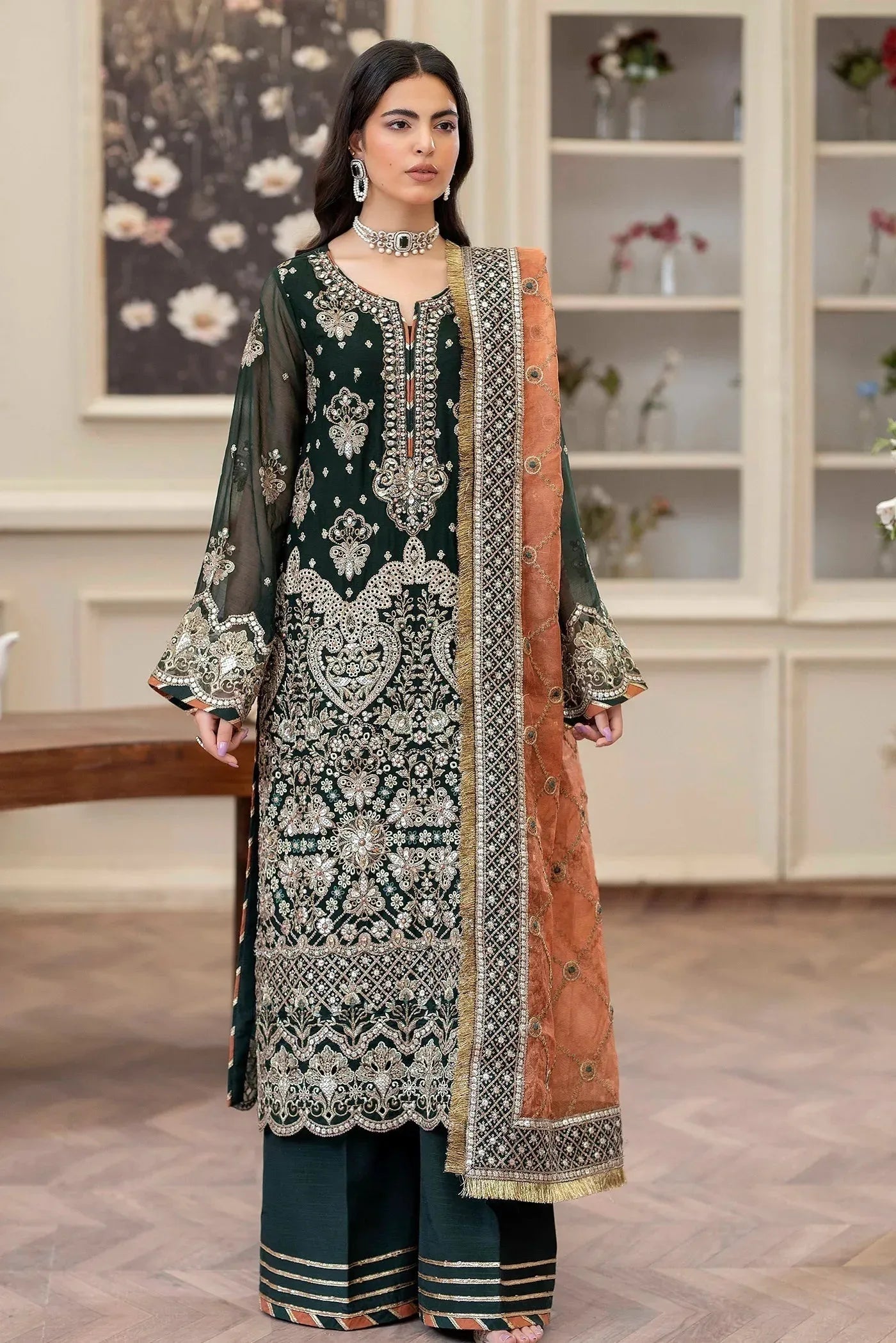 Adans Libas | Saleeqa Chiffon 25 | SALEEQA 7512 - Rang-e-Khaas