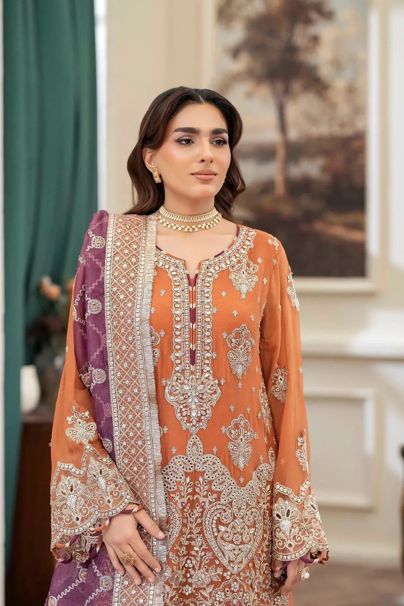 Adans Libas | Saleeqa Chiffon 25 | SALEEQA 7516 - Rang-e-Khaas