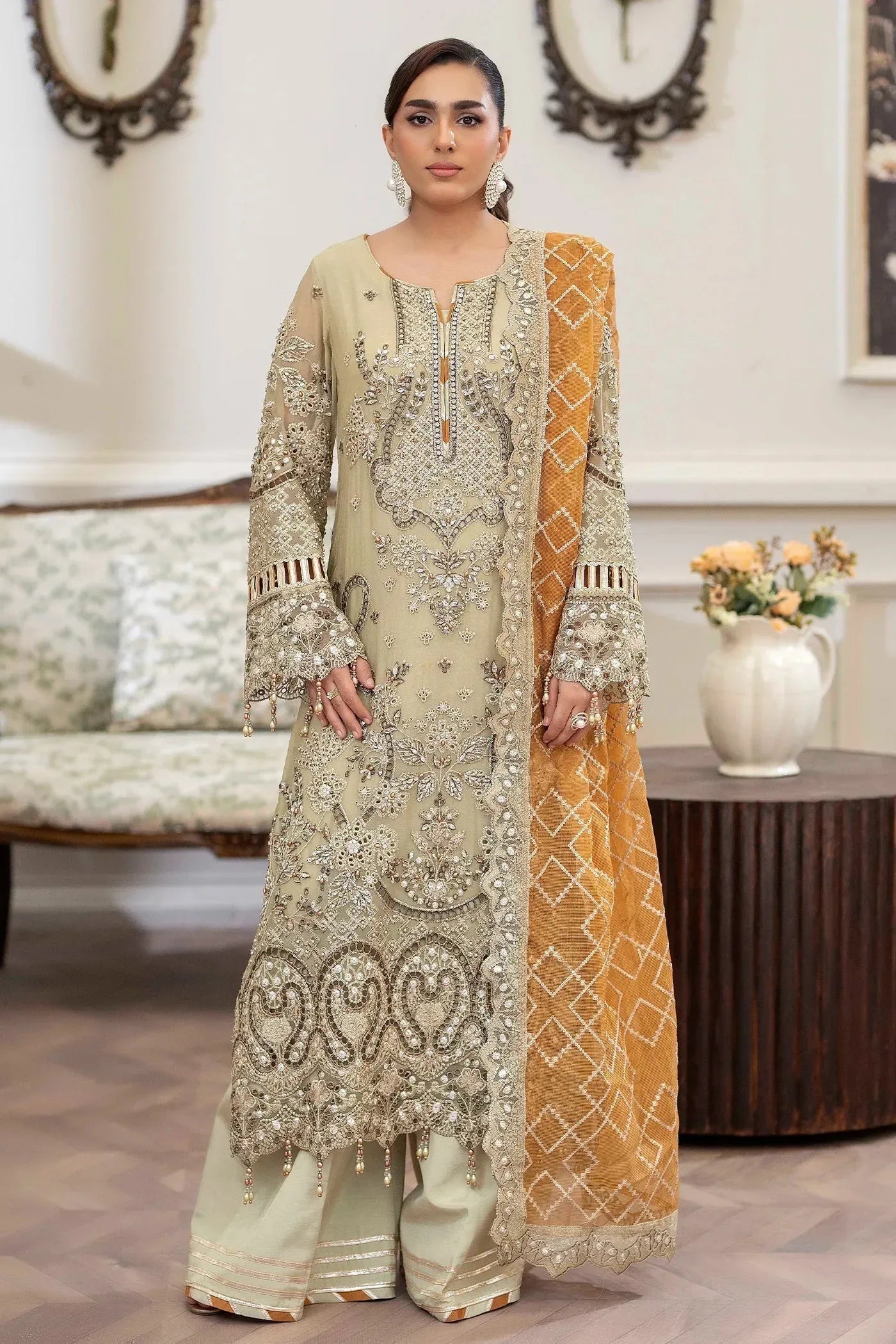 Adans Libas | Saleeqa Chiffon 25 | SALEEQA 7518 - Rang-e-Khaas