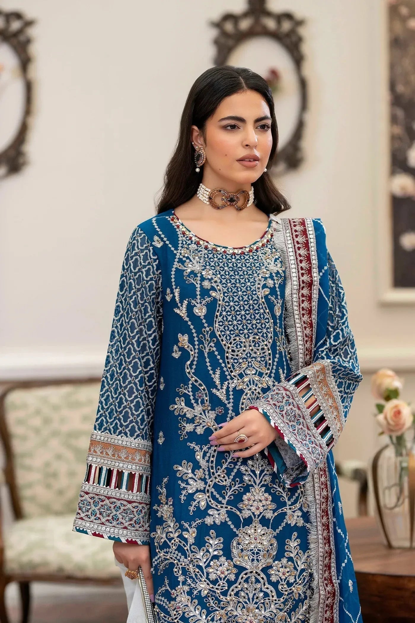 Adans Libas | Saleeqa Chiffon 25 |SALEEQA 7515 - Rang-e-Khaas