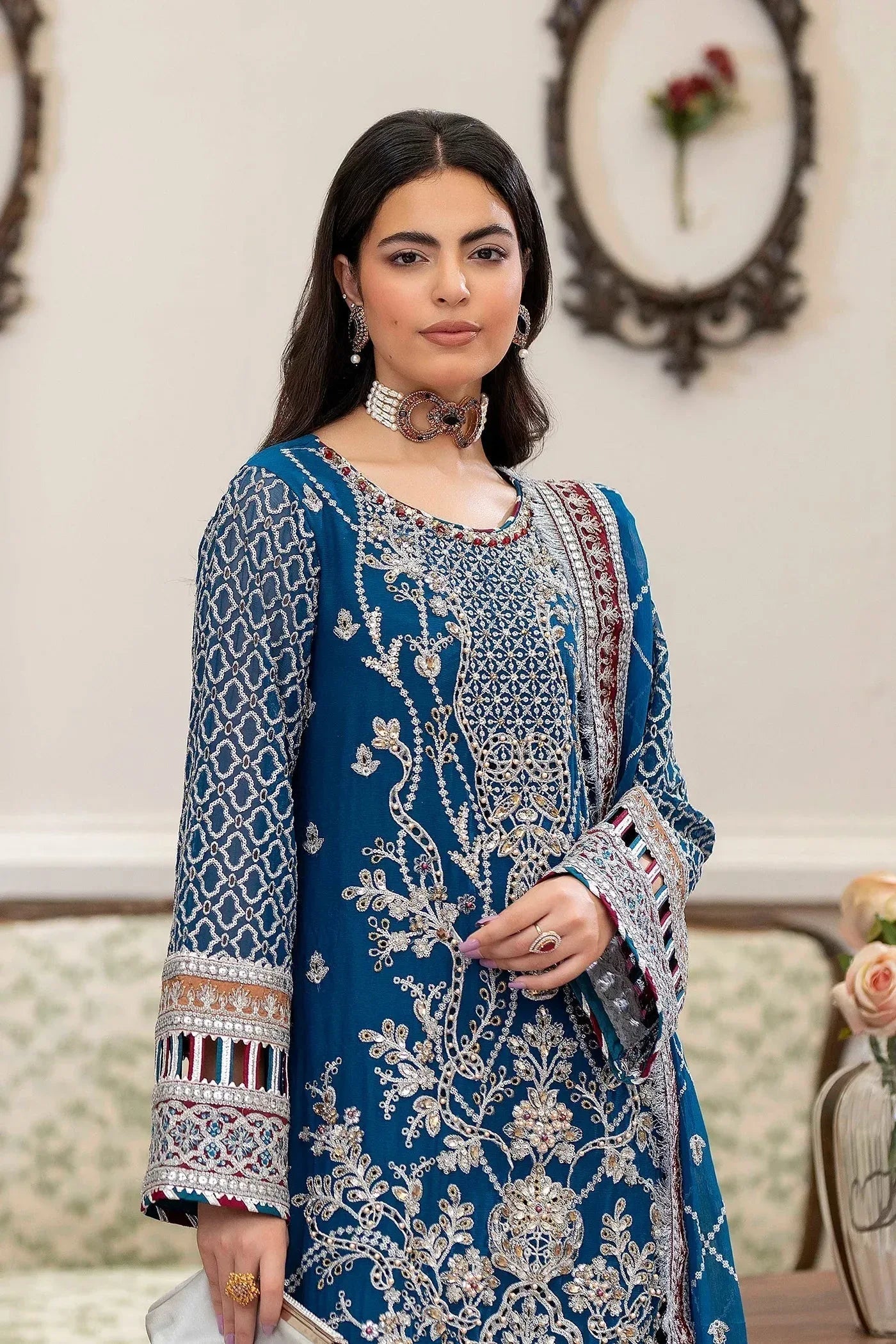 Adans Libas | Saleeqa Chiffon 25 |SALEEQA 7515 - Rang-e-Khaas