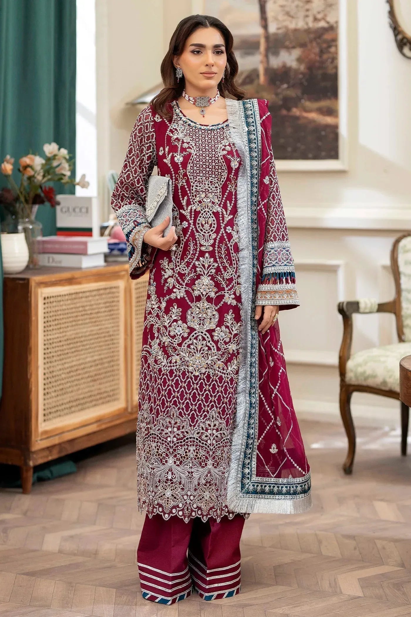 Adans Libas | Saleeqa Chiffon 25 | SALEEQA 7513 - Rang-e-Khaas