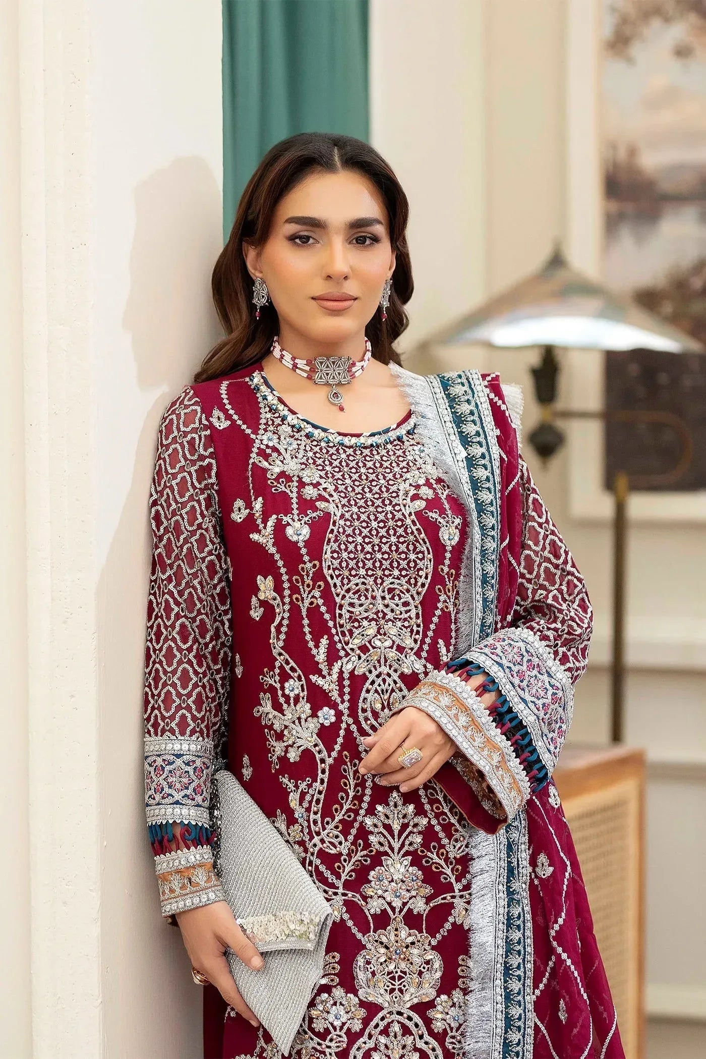 Adans Libas | Saleeqa Chiffon 25 | SALEEQA 7513 - Rang-e-Khaas